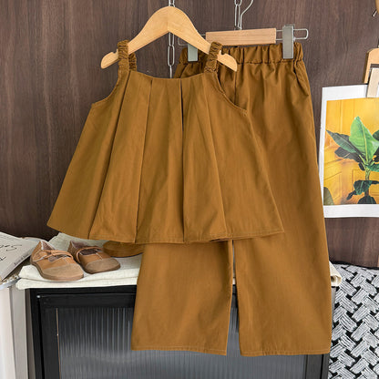 Girls' Sun-top+Pant 2PCS Set