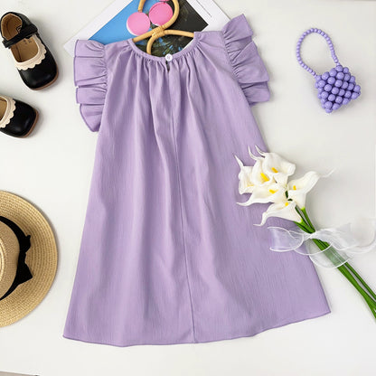 Girls' Summer Loose Casual Dress