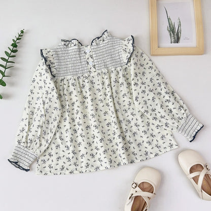 Girls' Long Sleeve Printing Blouse