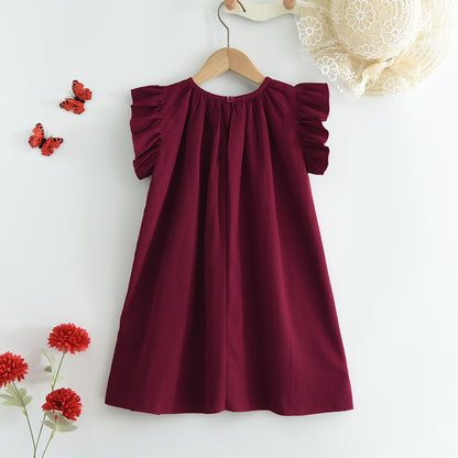 Girls' Summer Loose Casual Dress