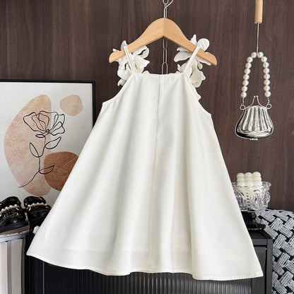 Girls' Floral Sleeve Sun Dress