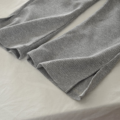 Hooded Sweat Jacket+Vest+Flared Trousers 3pcs Kpop Girls' Casual Set