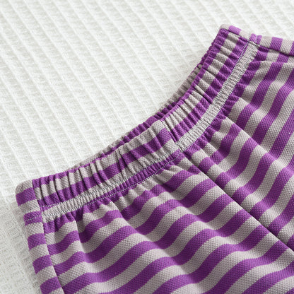 Girls' Stripes Cute Casual Set
