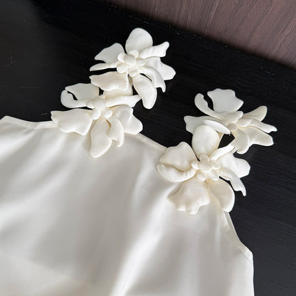 Girls' Floral Sleeve Sun Dress