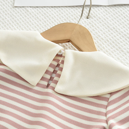 Girls' Stripes Cute Casual Set