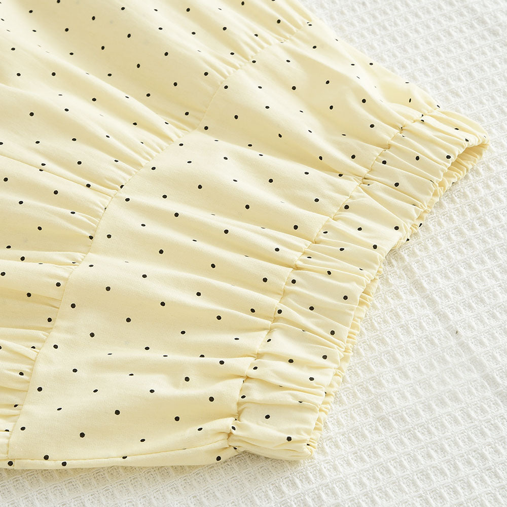 Girls' Dots Printing Bow-knot Elegant Set