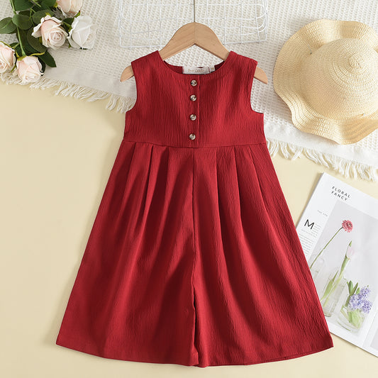 Girls' Fashion Loose Casual Jumpsuits