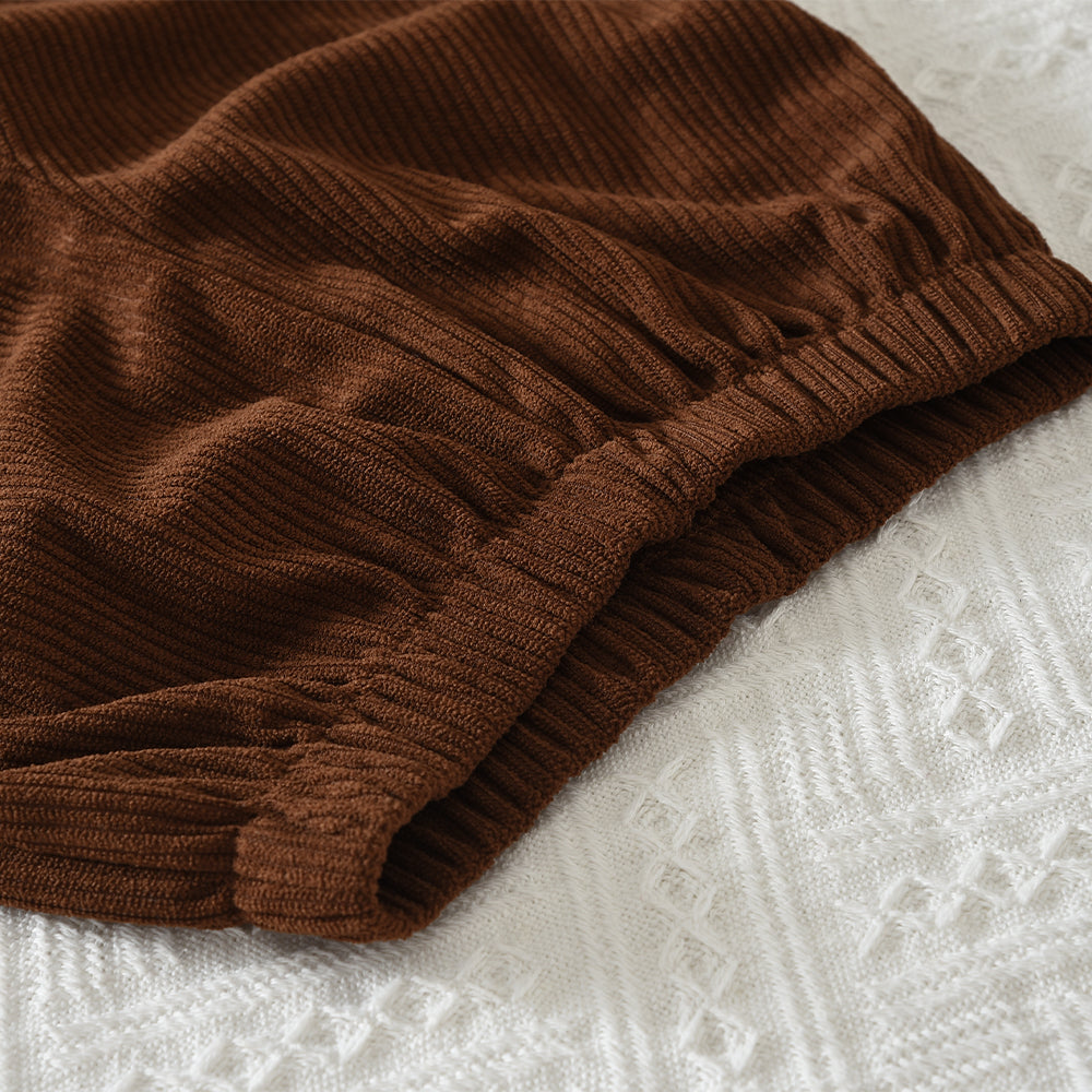 Girls' Fluffy Bow Top+Casual Trousers Cute Set