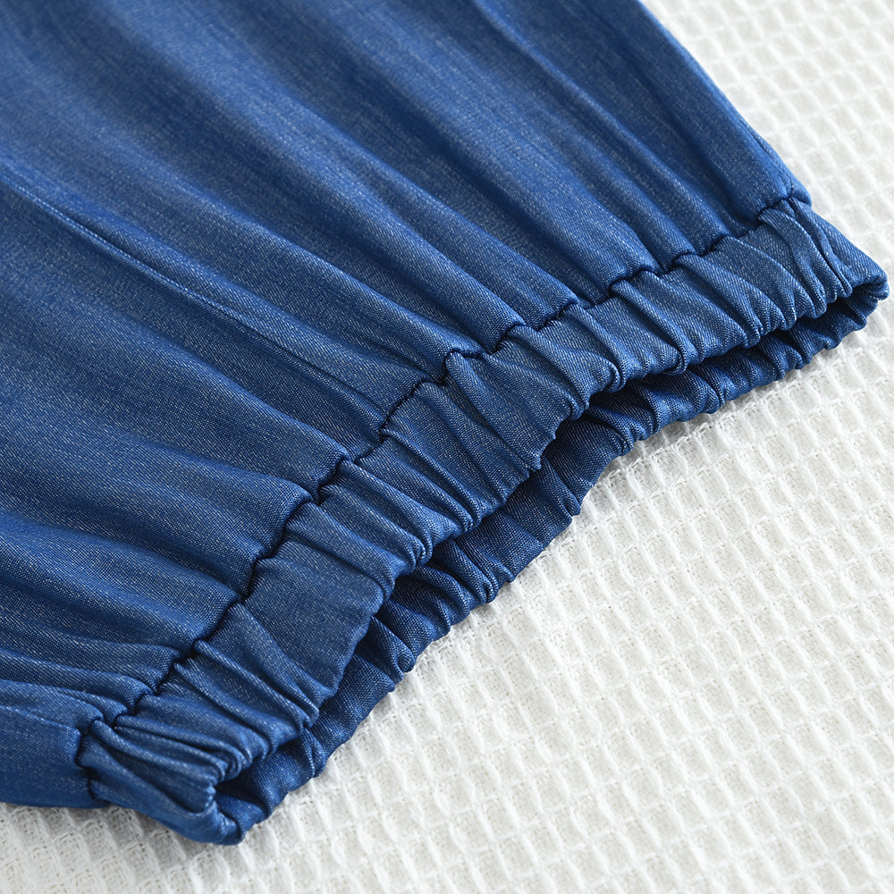 Girls‘ Ruffle Buttons Top+Pant Set