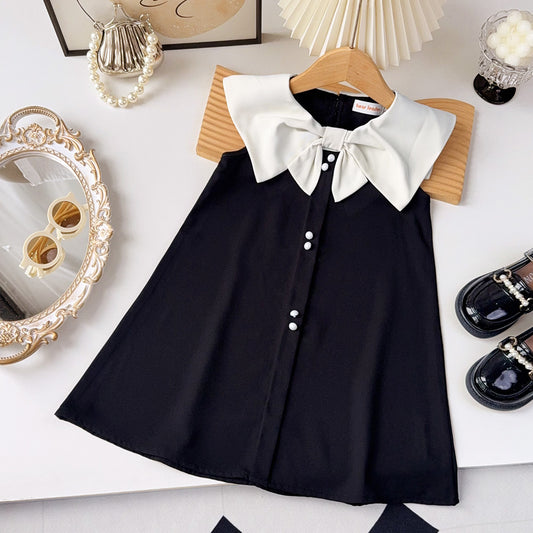 Girls' Big Bow-knot Elegant Dress