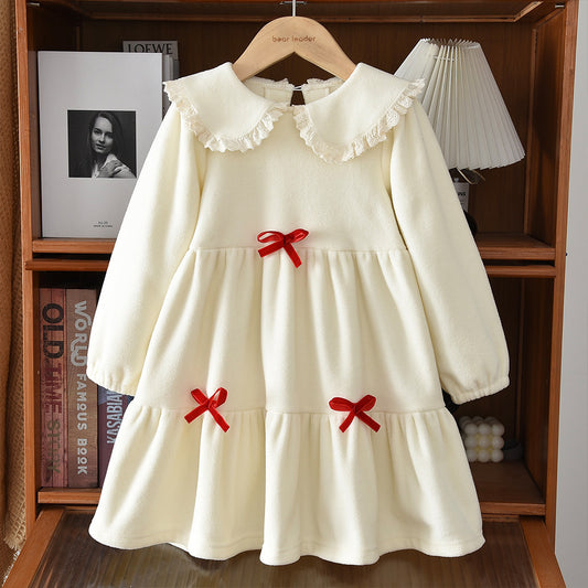 Girls' Lace Bow-knot Cute Baby Dress