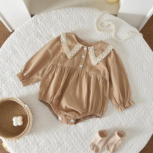Baby Girls' Long Sleeve Lace Jumpsuit
