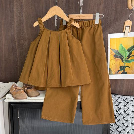 Girls' Sun-top+Pant 2PCS Set