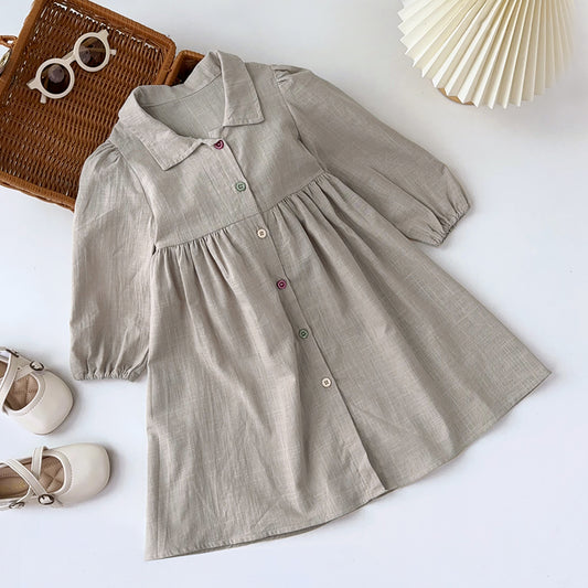 Girls' Organic Cotton Casual Dress