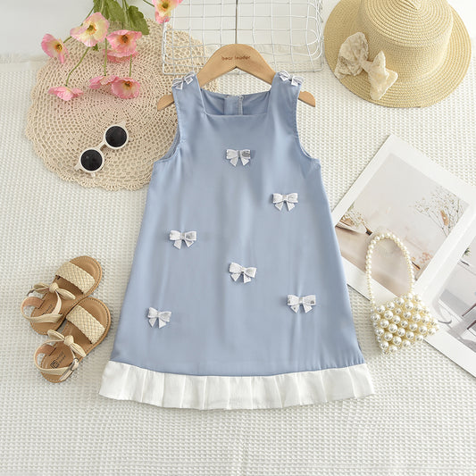 Girls' 3D Bow-knot Princess Dress
