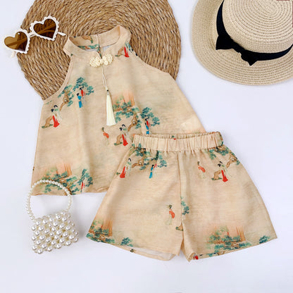 Girls' Chinese Style Ancient Printing Set