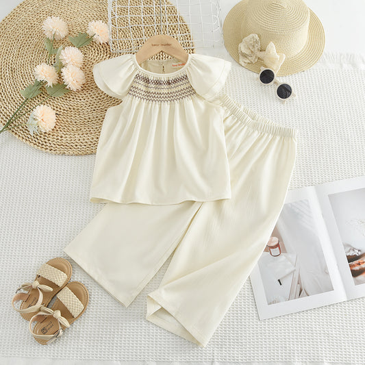 Girls' Ethnic Style Sea Vacation Set