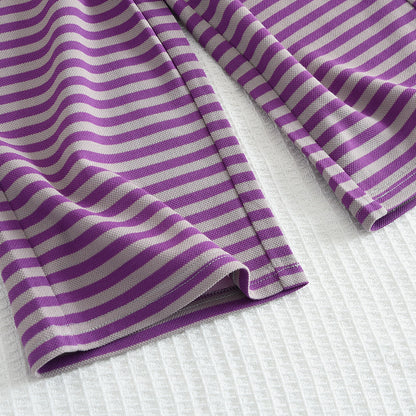 Girls' Stripes Cute Casual Set