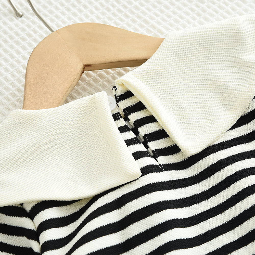 Girls' Stripes Cute Casual Set
