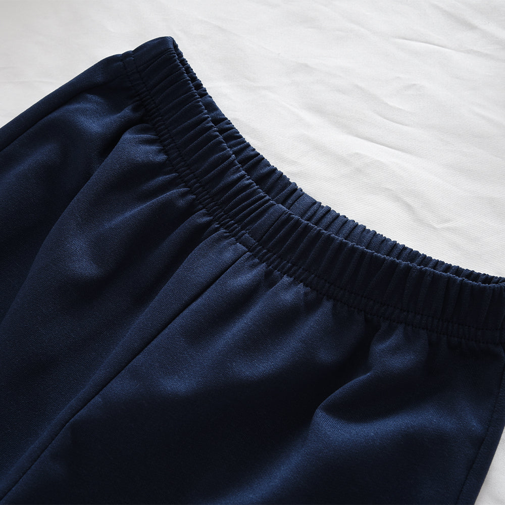 Girls' Patchwork Plaid Blouse Bow Trousers Stylish Outfit