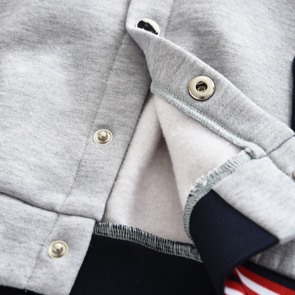Girls' Letter Casual Coat Baseball Uniform