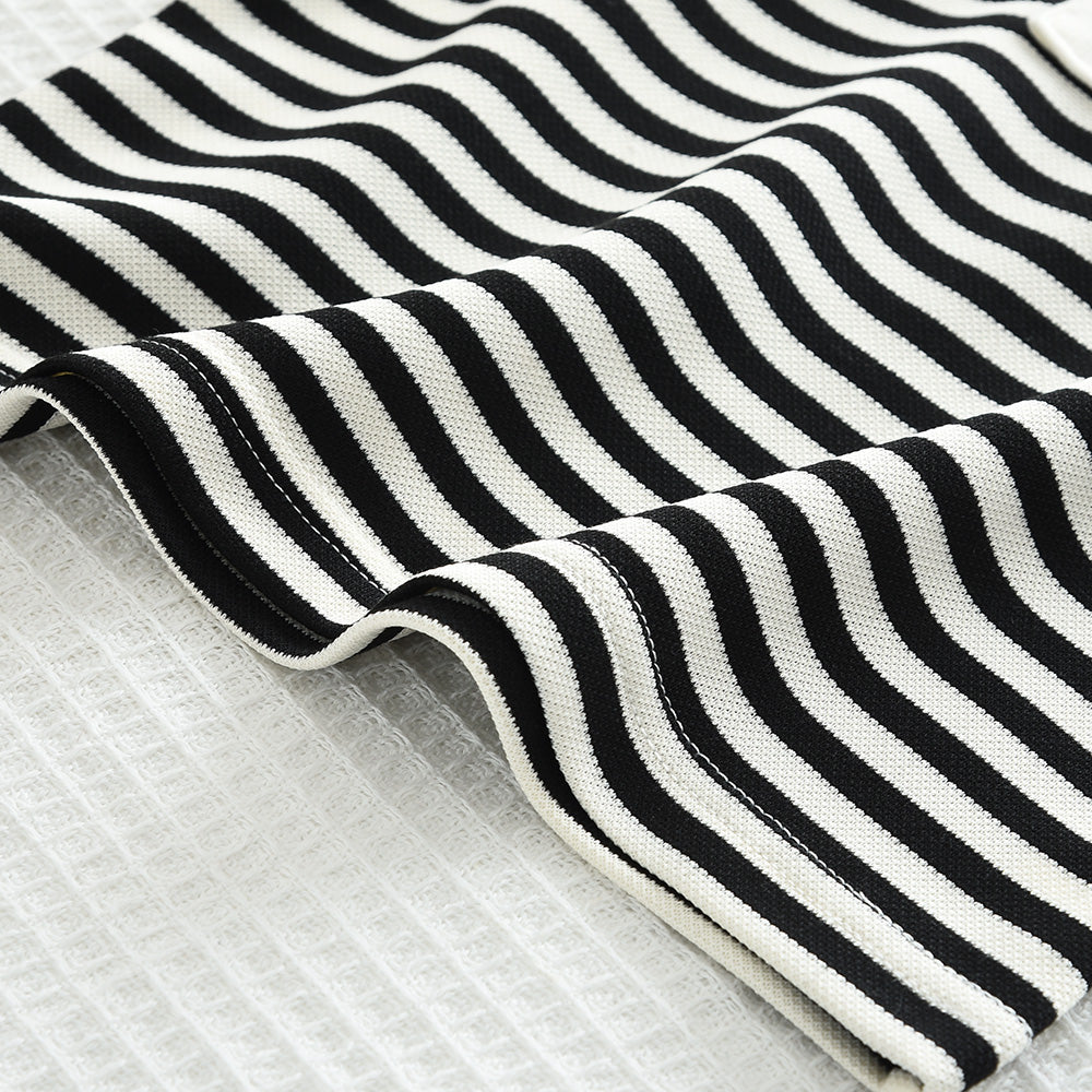 Girls' Striped Comfortable Casual Set