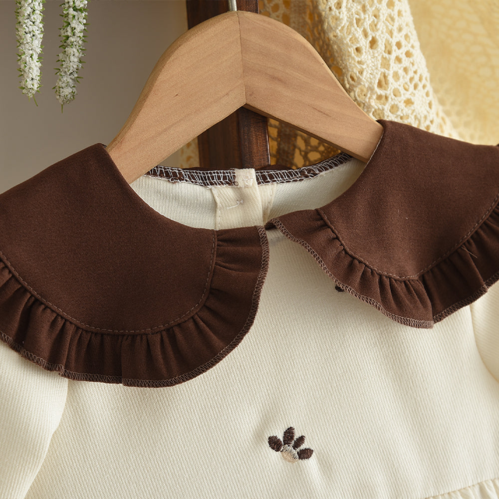 Peter Pan Collar Embroidery Cute Baby Dress