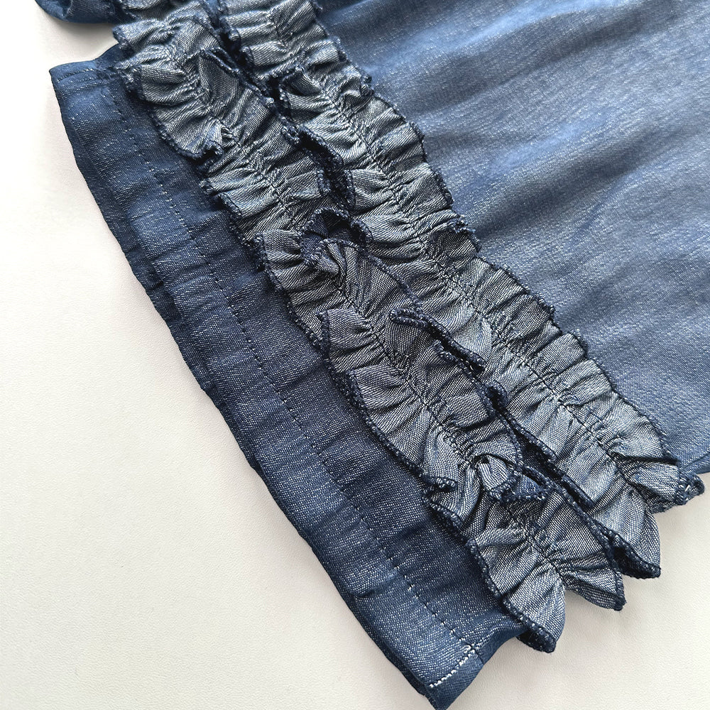 Long Sleeve T-shirt+Vest+Ruffle Pants 3pcs Girls' Fashion Outfit