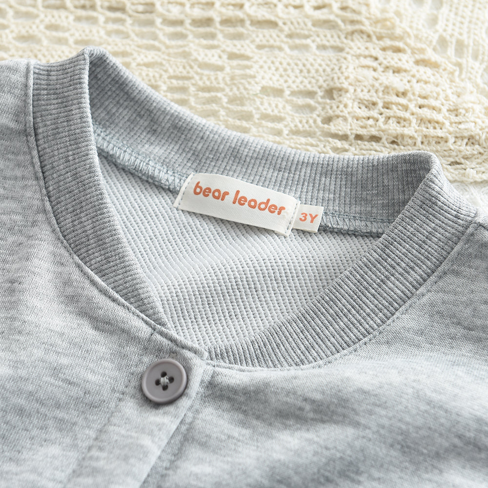 Girls' Letter Sleeve Casual Set