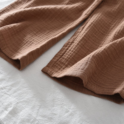 Ethnic Style Stripes Shirt+Cozy Pants 2pcs Pure Cotton Girls' Casual Set