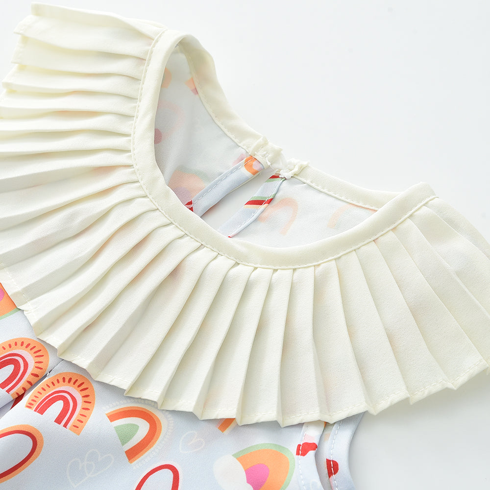 Girls' Cartoon Printing Fashion Dress