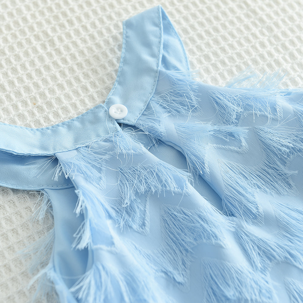Girls' Tassels Sun Dress