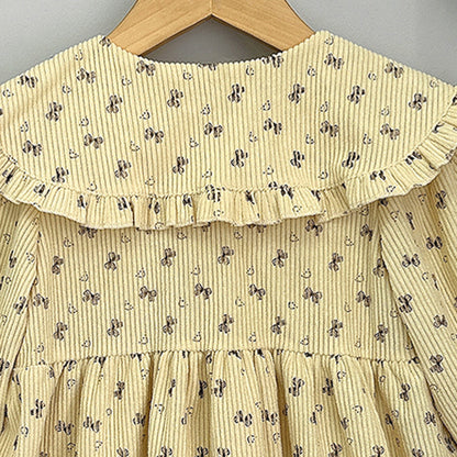 Girls' Cartoon Printing Seasonal Fashion Dress