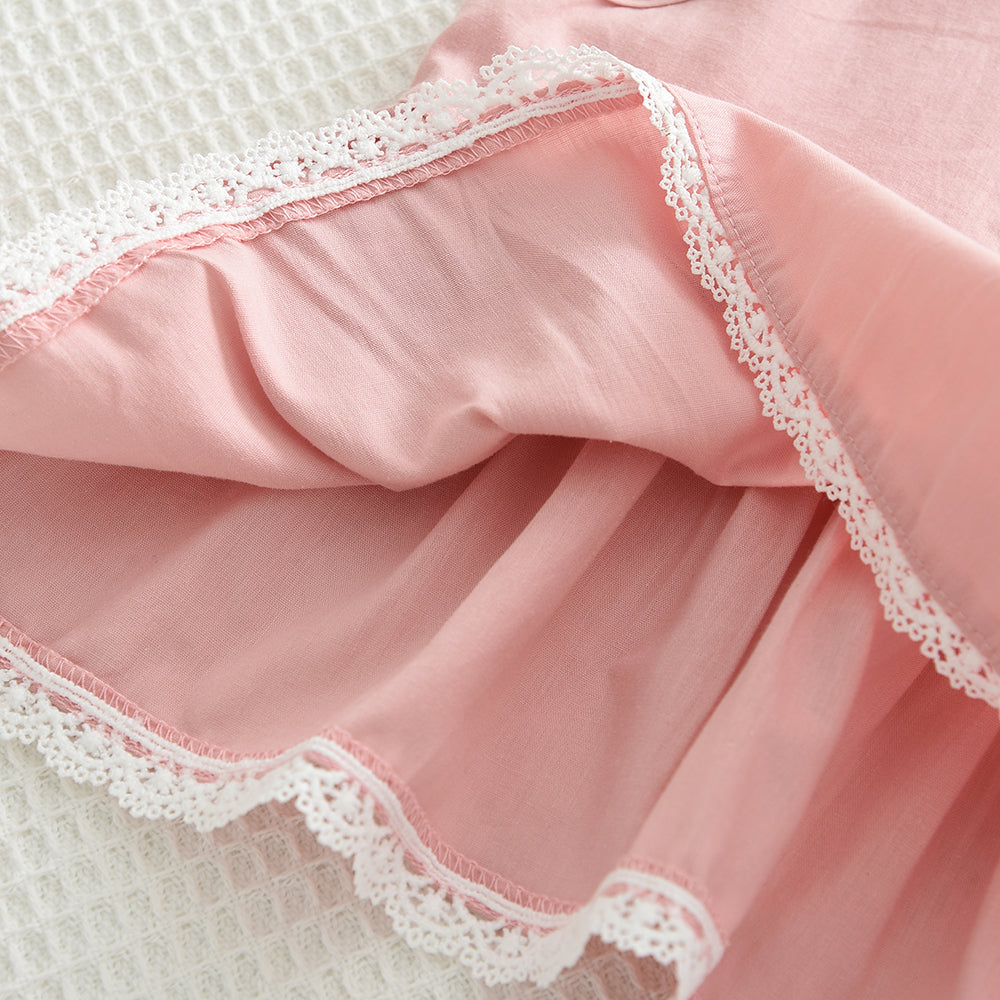 Girls' Lace Princess Cotton Set