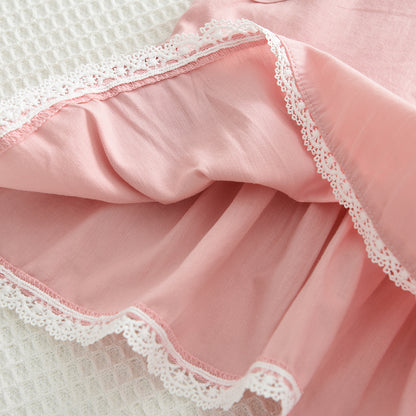Girls' Lace Princess Cotton Set