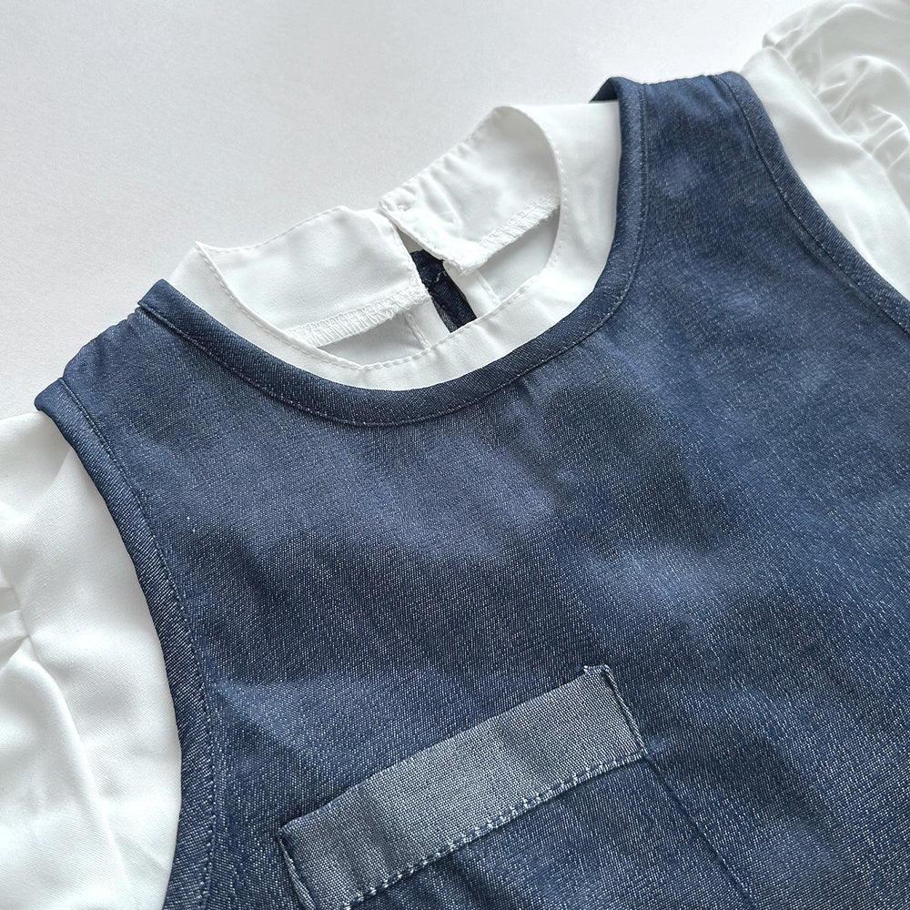 Long Sleeve T-shirt+Vest+Ruffle Pants 3pcs Girls' Fashion Outfit