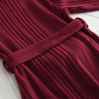 Girls' Wine Red Christmas Outfit Fluffy Patchwork Dress+A free beret