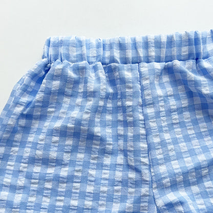 Girls' Classic Plaid Pattern Cute Set