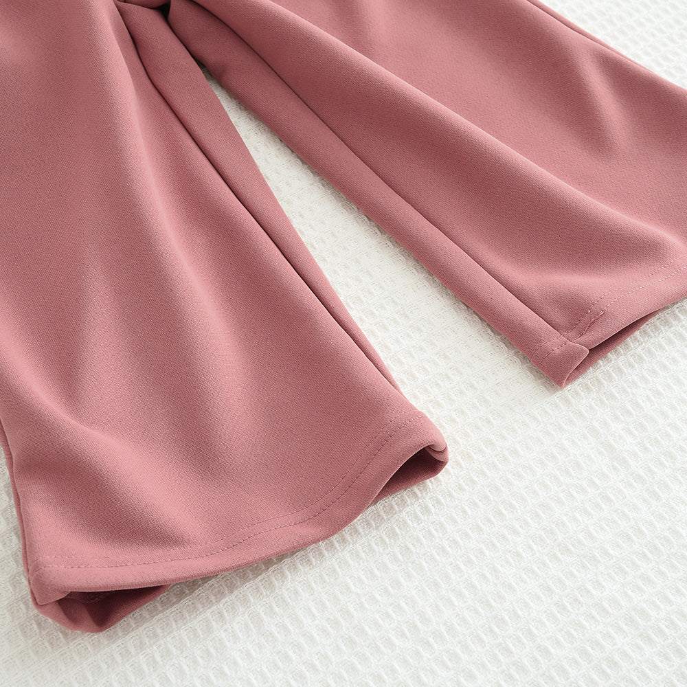 Girls' Letter Sleeve Casual Set