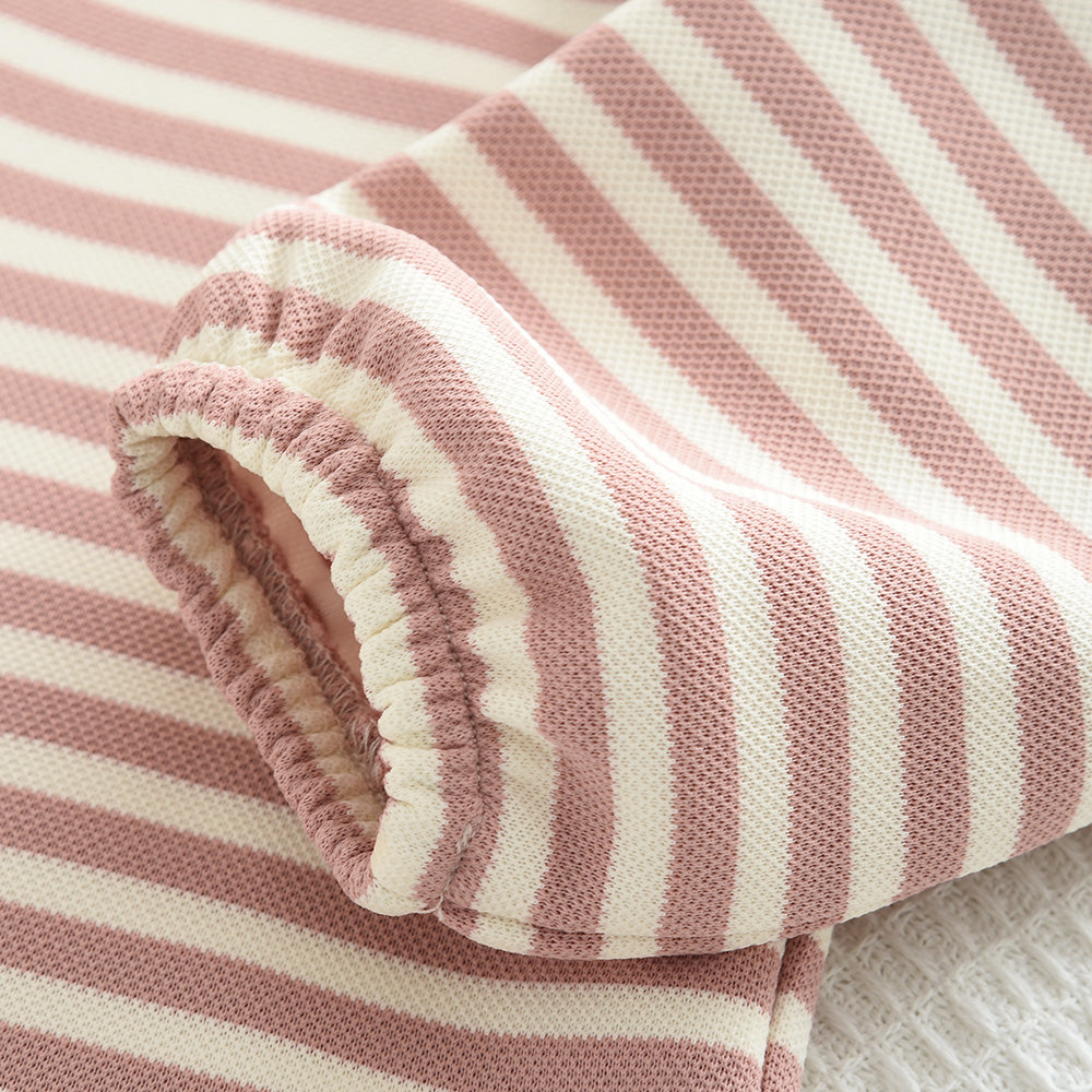 Girls' Stripes Cute Casual Set