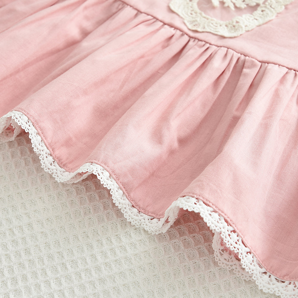 Girls' Lace Princess Cotton Set