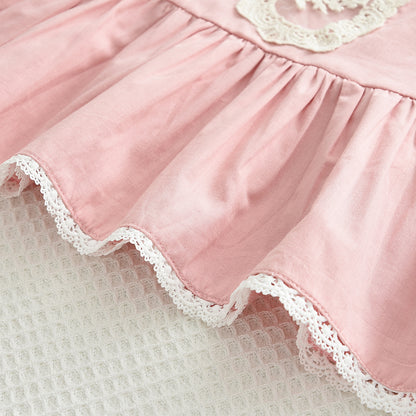 Girls' Lace Princess Cotton Set