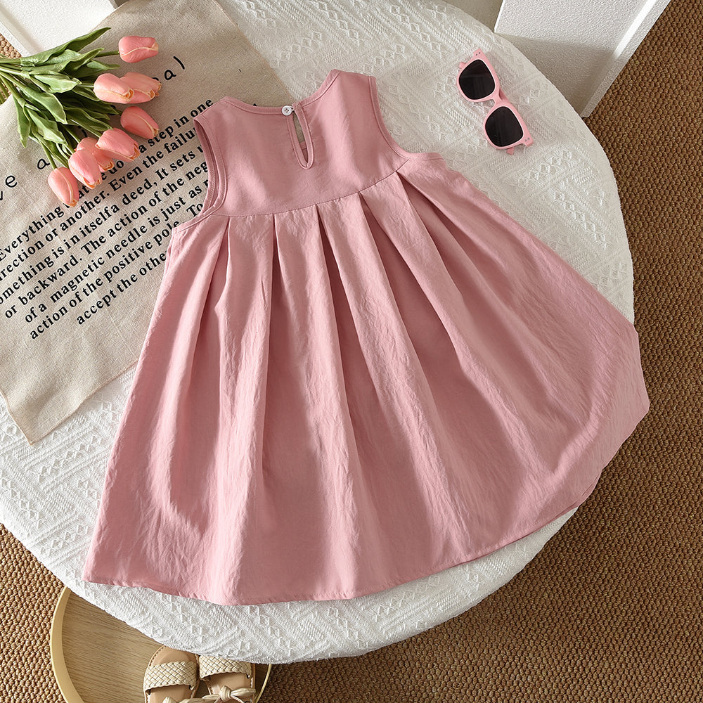 Fashion Bow Outfit 3-8 Year Old Cute Kid Girls' Dress
