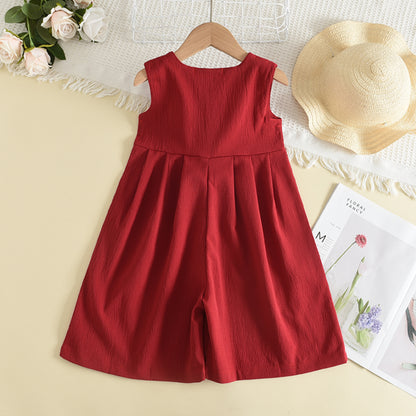 Girls' Fashion Loose Casual Jumpsuits