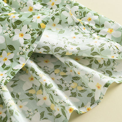 Girls' Floral Printing Vacation Dress